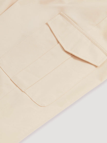 Cotton-Lyocell Cargo Trousers in Light Stone Men | Reiss