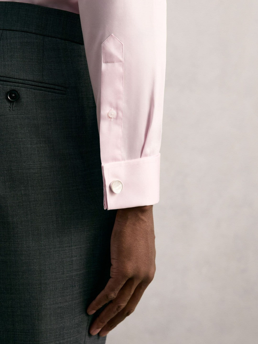 Slim Fit Slim-Fit Cotton-Sateen Shirt in Pink Men | Reiss