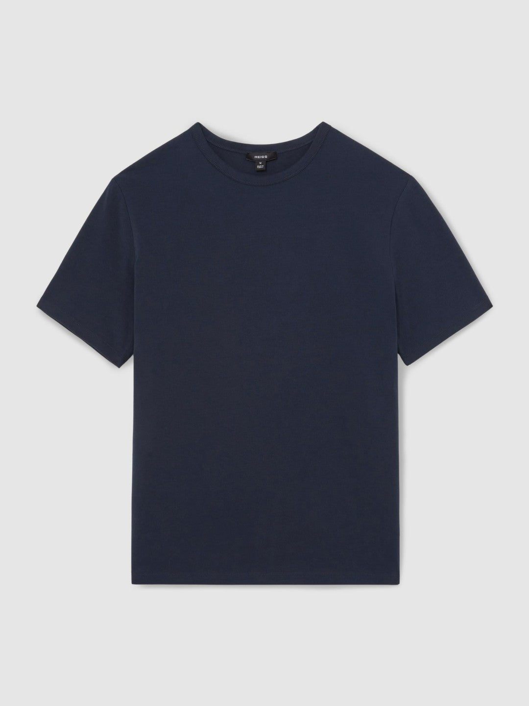 Stretch-Cotton Crew-Neck T-Shirt in Navy Men | Reiss
