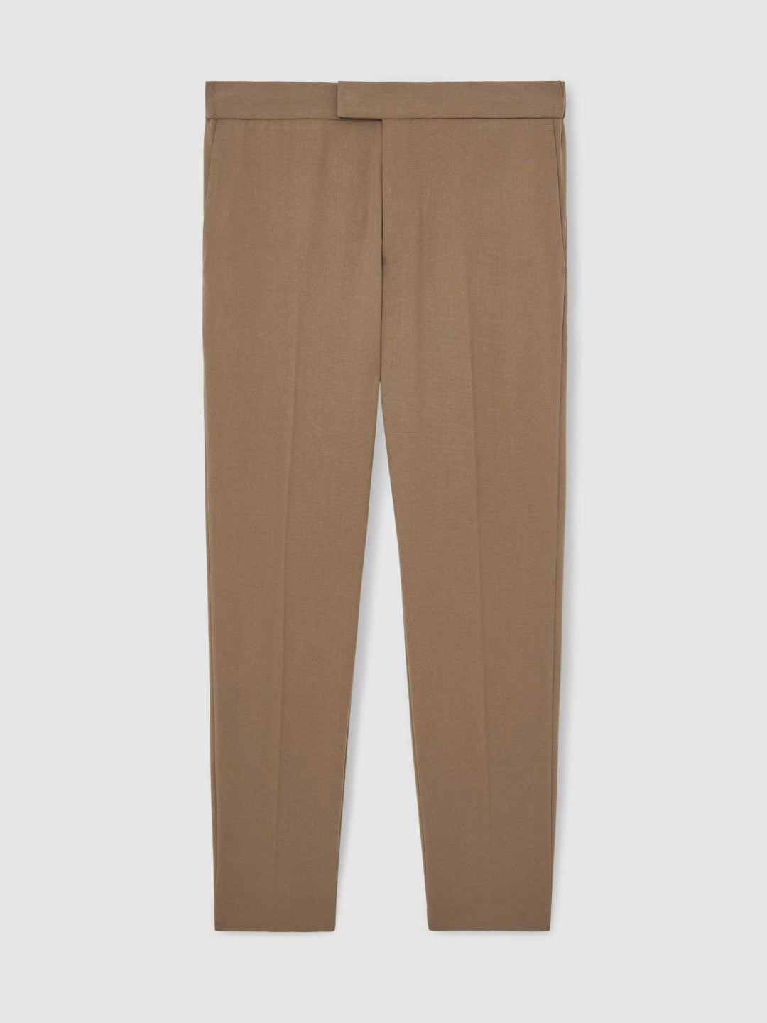 Slim-Fit Internal-Drawstring Trousers in Camel Men | Reiss