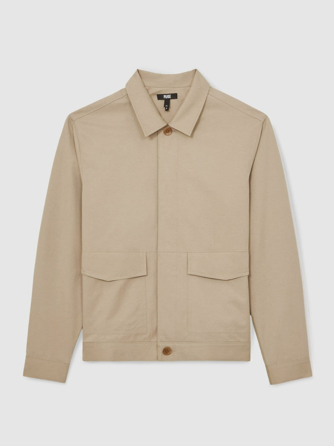 Paige Flap Pocket Worker Jacket in Beige Men | Reiss