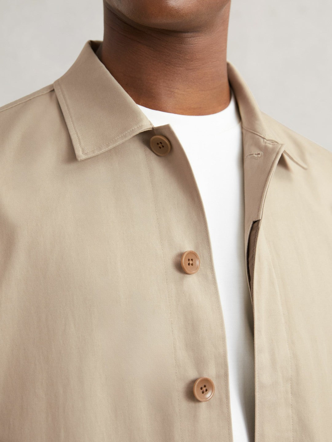 Paige Flap Pocket Worker Jacket in Beige Men | Reiss