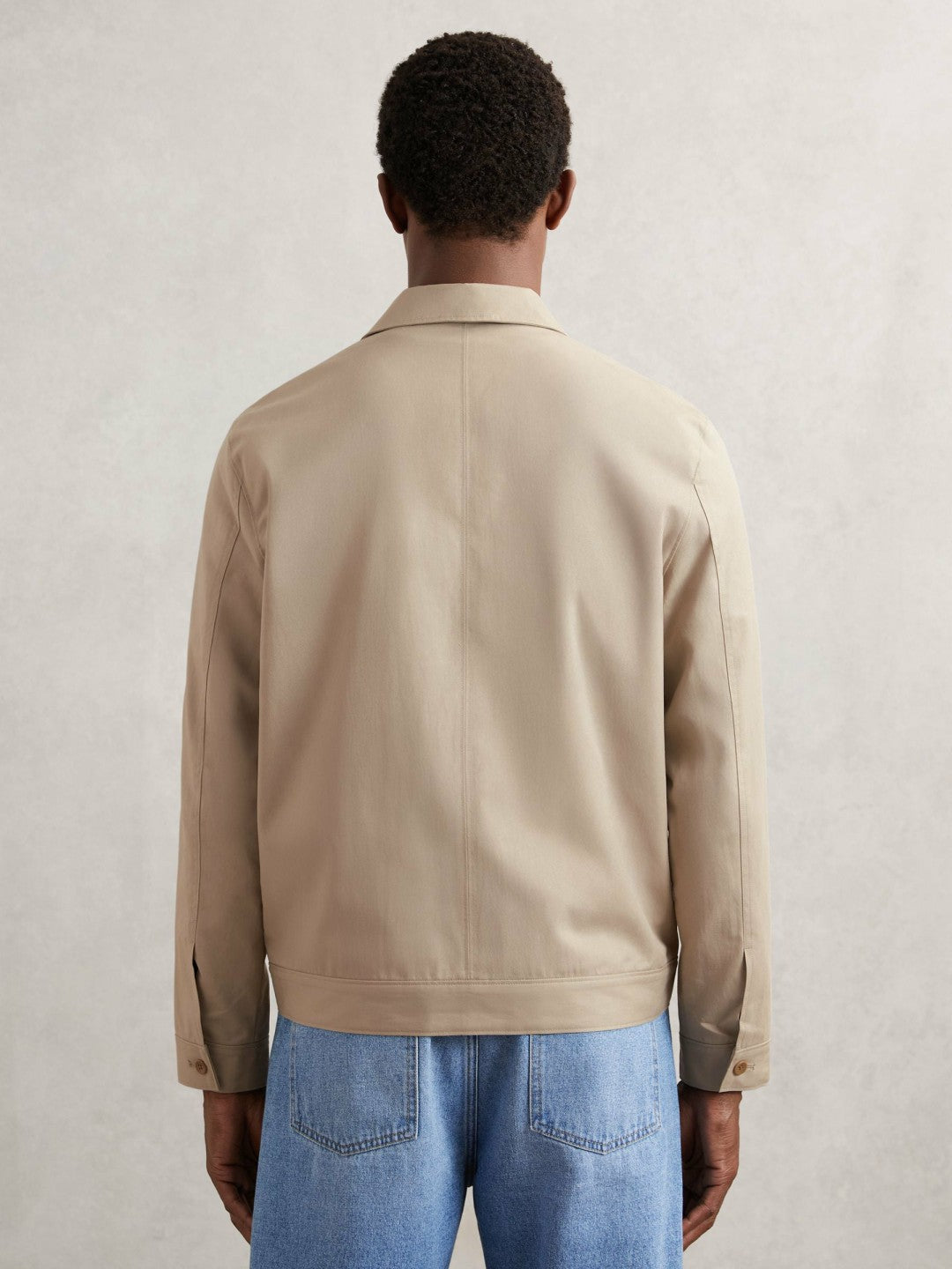 Paige Flap Pocket Worker Jacket in Beige Men | Reiss