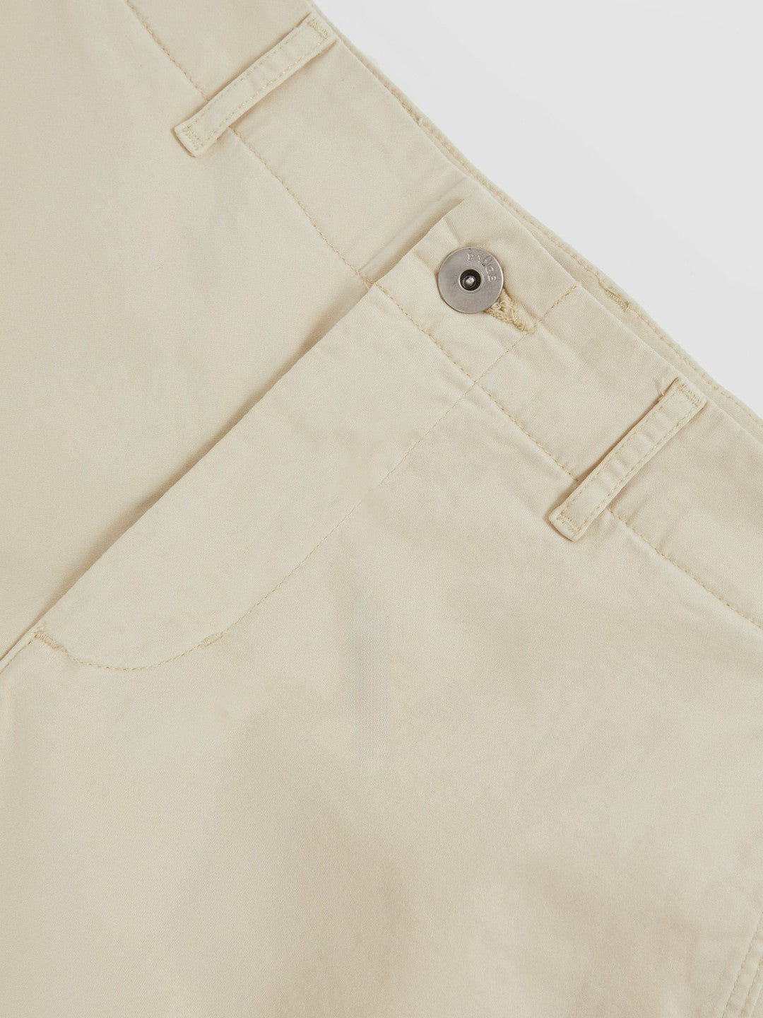 Paige Cotton Chino Shorts with Stretch in Cream Men | Reiss