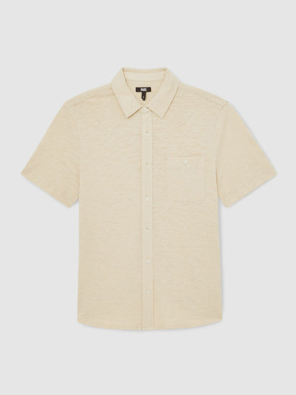 Paige Carillo Short Sleeve Shirt in Cream Men | Reiss
