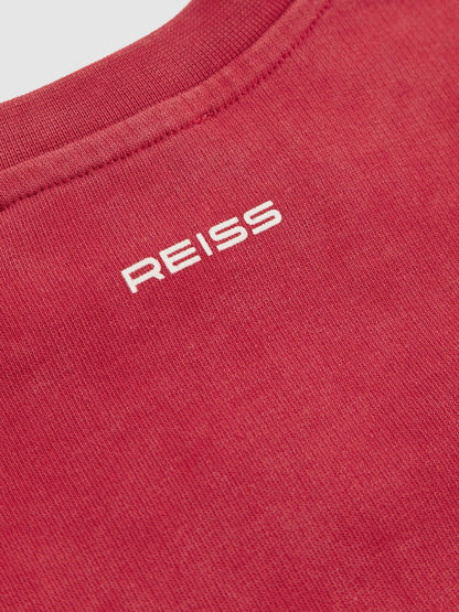 3-9 yrs Superman Cotton Logo Sweatshirt in Red Children & Baby | Reiss