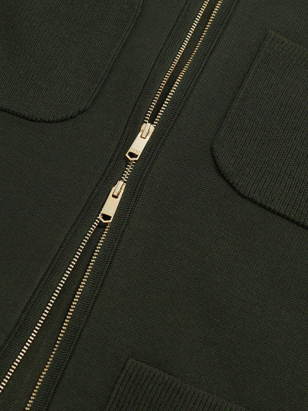 Four-Pocket Zip-Through Cardigan in Forest Green Men | Reiss
