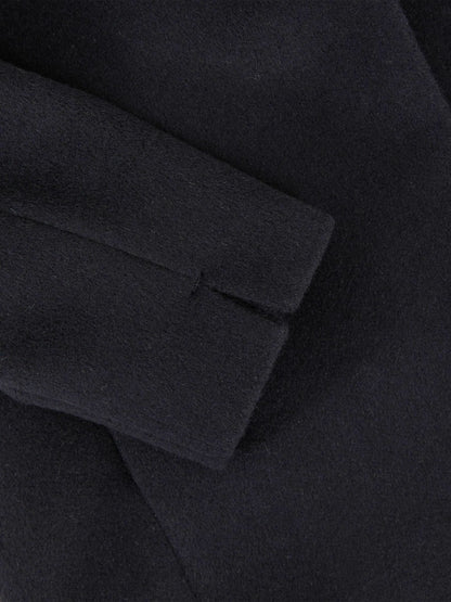 Wool-Blend Funnel-Neck Coat in Navy Children & Baby | Reiss