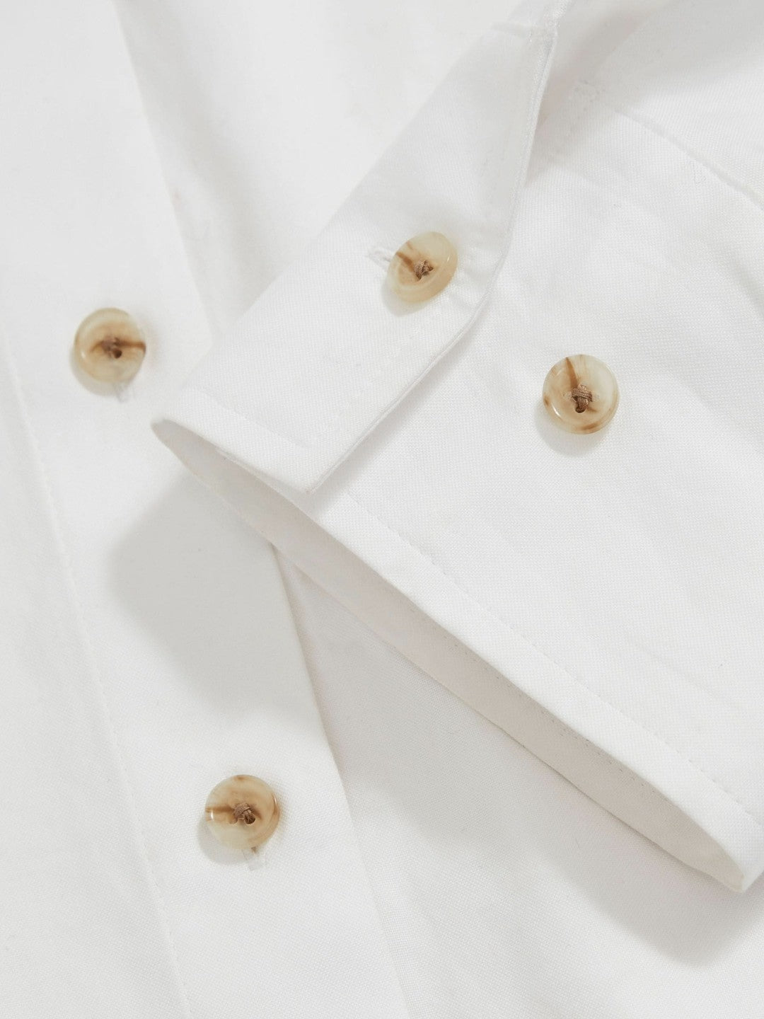 Cotton Button Through Oxford Shirt in White Women | Reiss