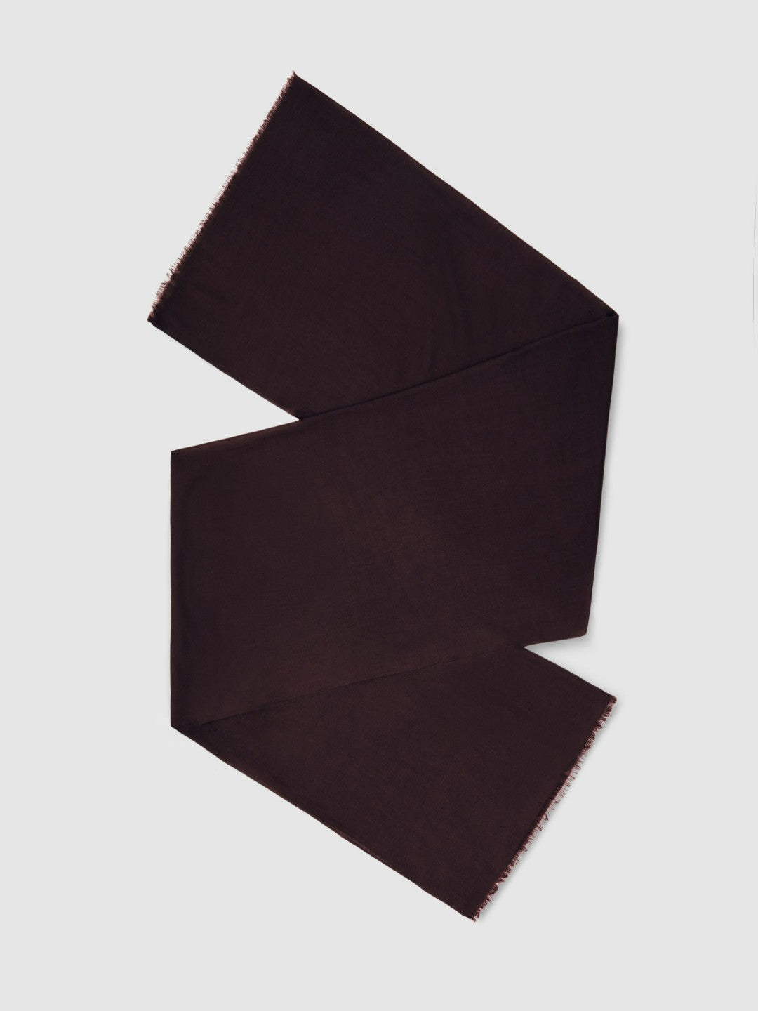 Wool-Cashmere Lightweight Scarf in Burgundy Women | Reiss