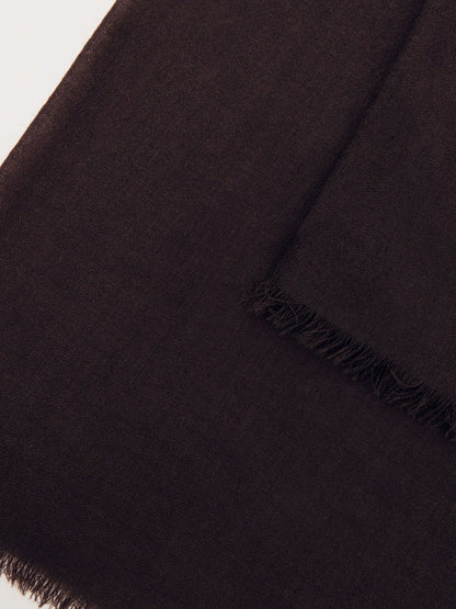 Wool-Cashmere Lightweight Scarf in Burgundy Women | Reiss