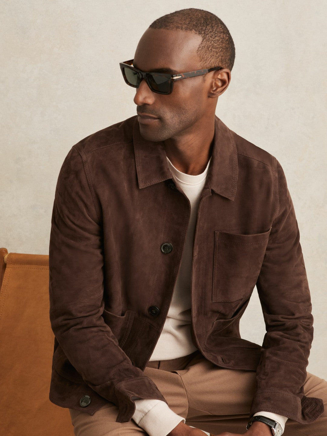 Jacket in Chocolate Brown Men | Reiss