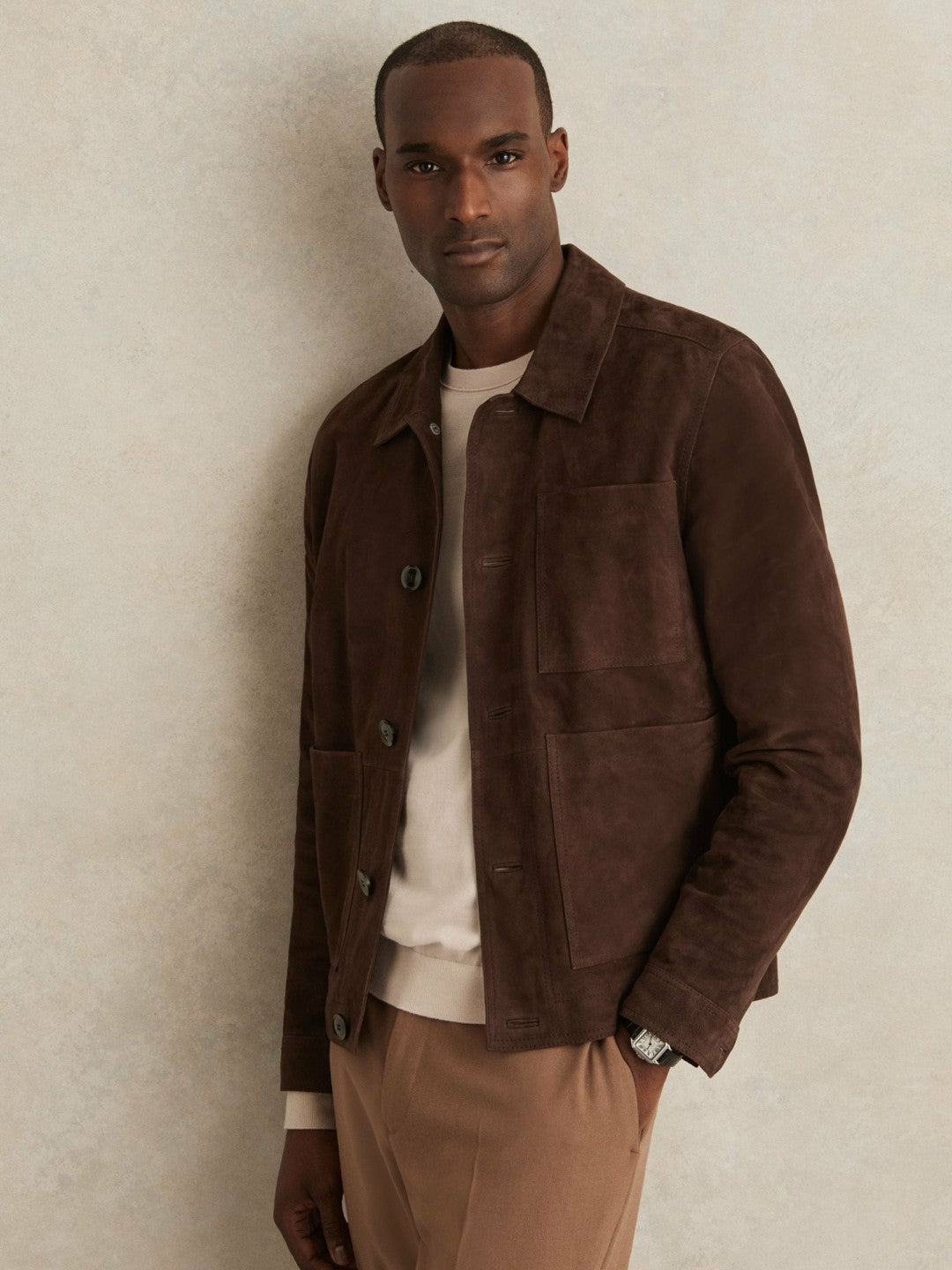Jacket in Chocolate Brown Men | Reiss