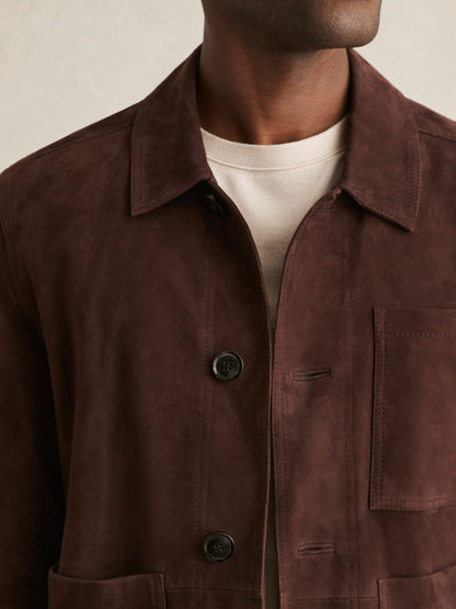Jacket in Chocolate Brown Men | Reiss