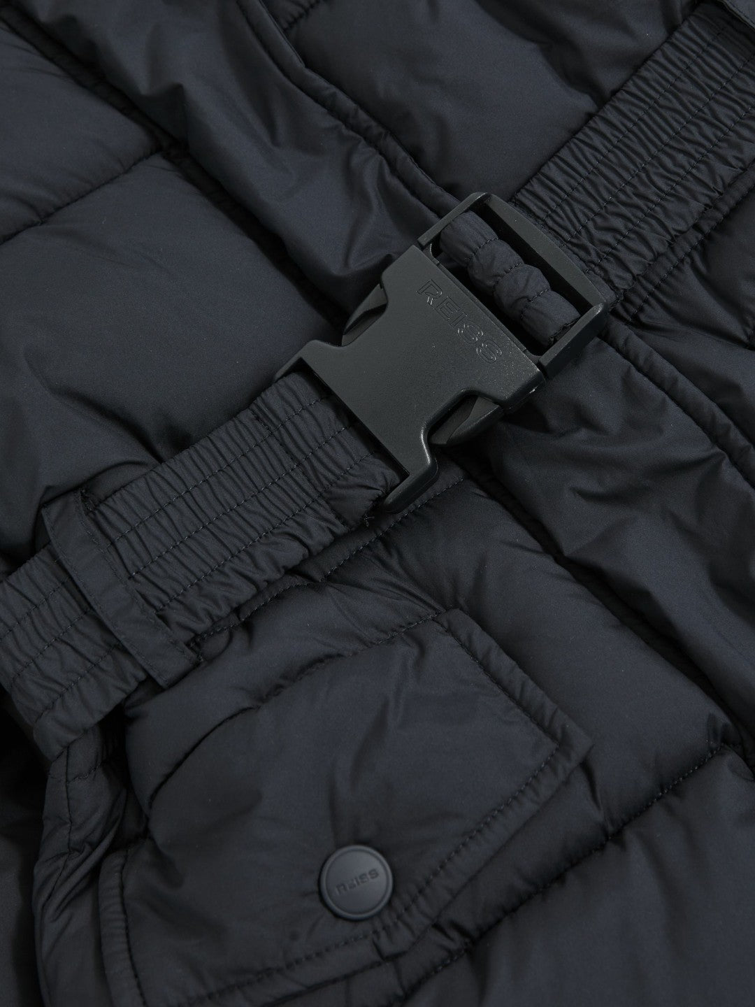 Longline Hooded Puffer Coat in Navy Children & Baby | Reiss