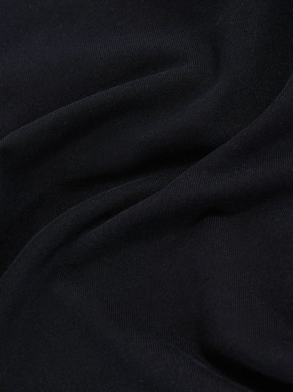 Cotton Crew-Neck Long-Sleeve T-Shirt With Stretch in Black Women | Reiss