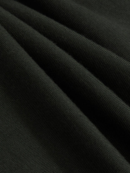 Merino Wool Half-Zip Jumper in Dark Military Green Men | Reiss