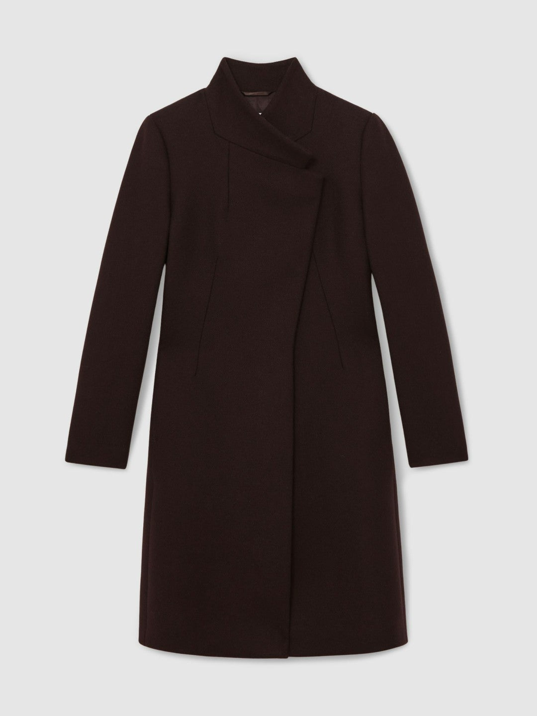 Petite Coat in Chocolate Brown Women | Reiss