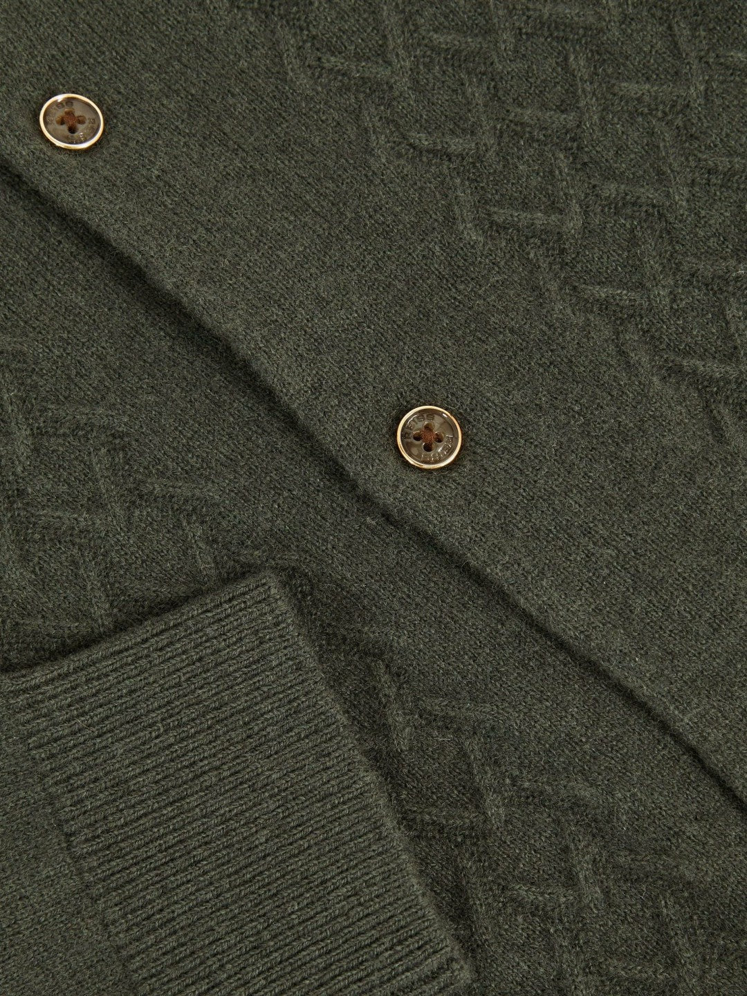 9-13 yrs Wool V-Stitch Button-Through Cardigan in Forest Green Children & Baby | Reiss