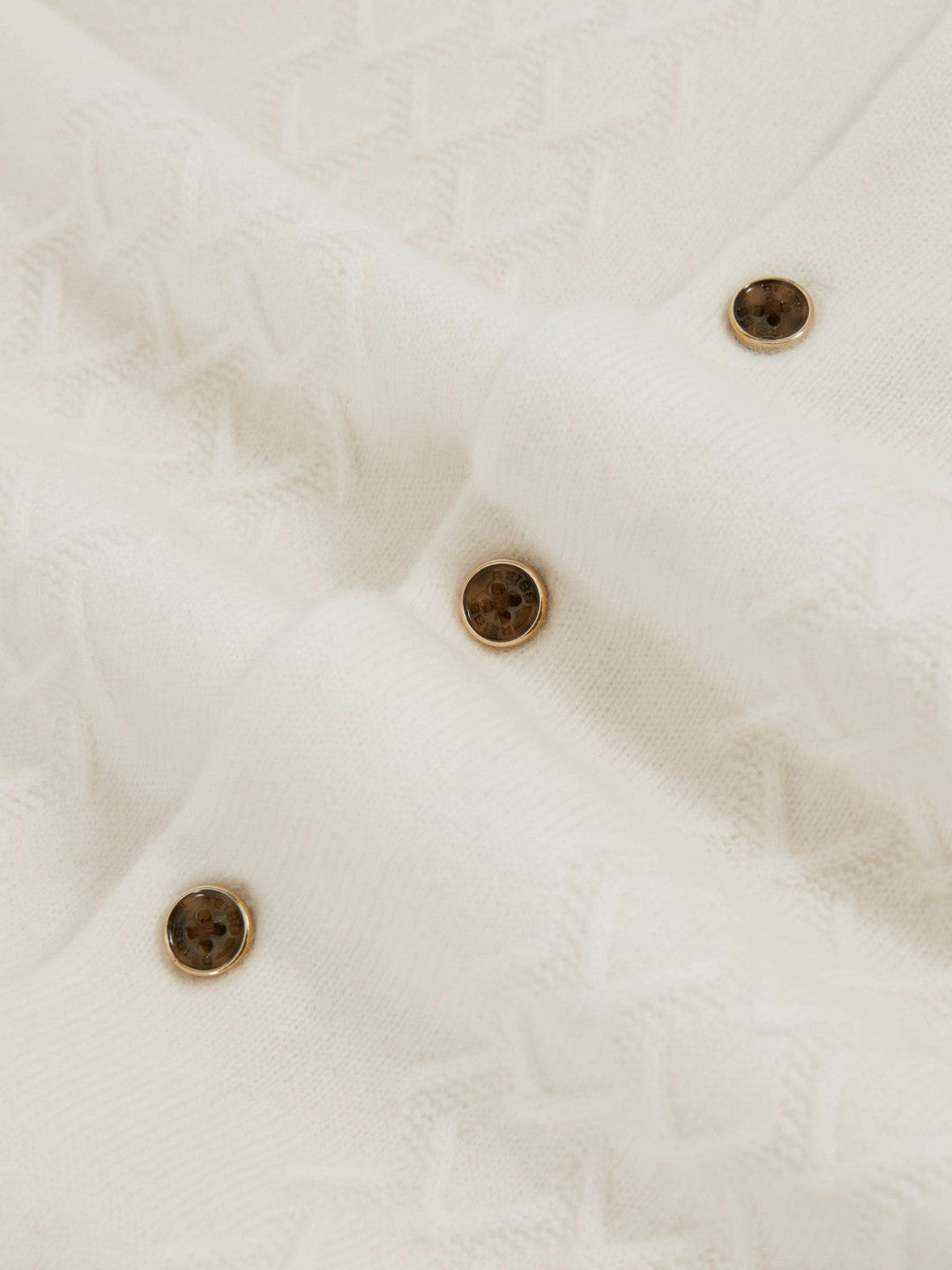 3-9 yrs Wool V-Stitch Button-Through Cardigan in Off White Children & Baby | Reiss