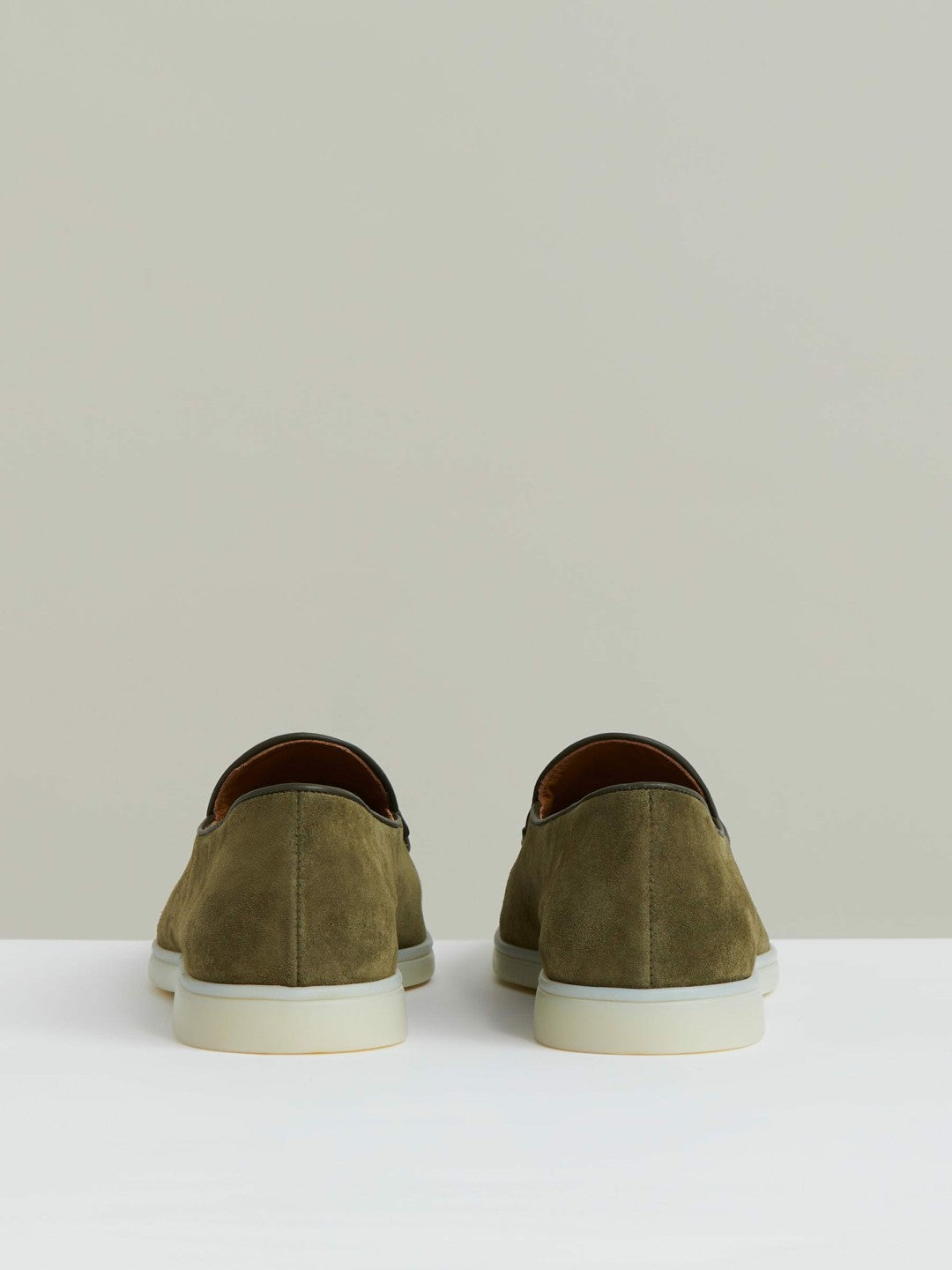 Suede Tassel Loafers in Moss Green Men | Reiss