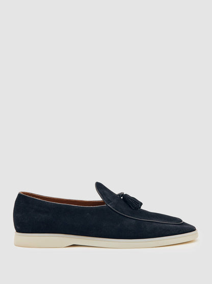 Suede Tassel Loafers in Navy Men | Reiss