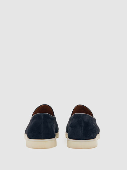 Suede Tassel Loafers in Navy Men | Reiss