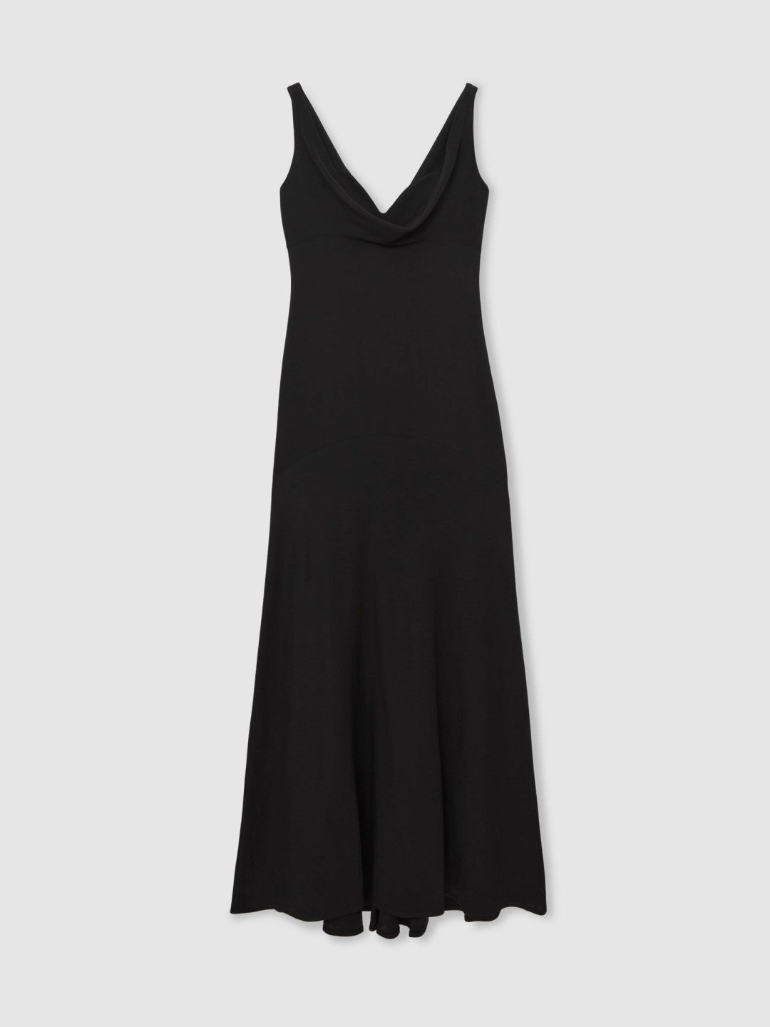 Cowl-Neck Sleeveless Maxi Dress in Black Women | Reiss