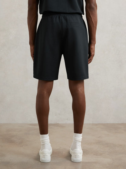 Textured Drawstring Shorts in Navy Men | Reiss