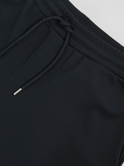 Textured Drawstring Shorts in Navy Men | Reiss