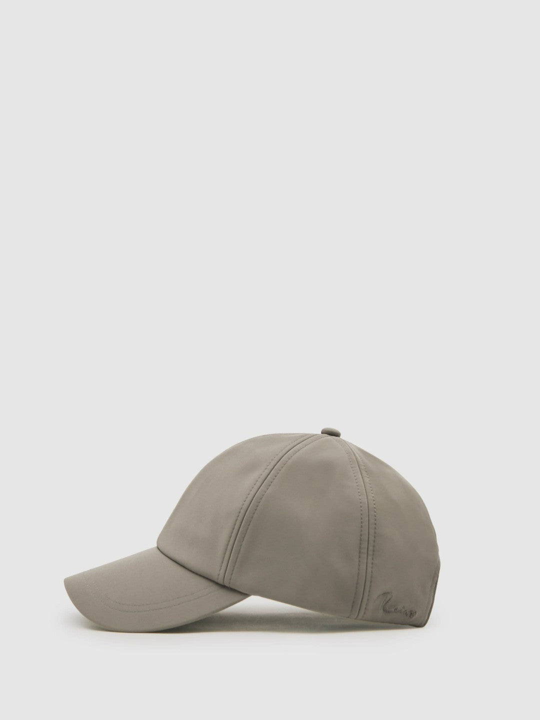 Embroidered Logo Tech Baseball Cap in Mushroom Brown Men | Reiss