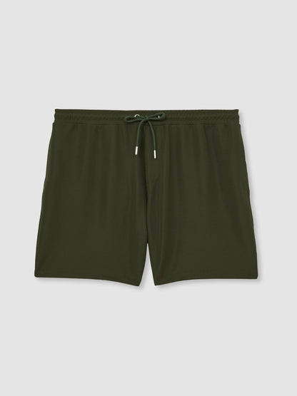 Textured Drawstring Shorts in Green Men | Reiss