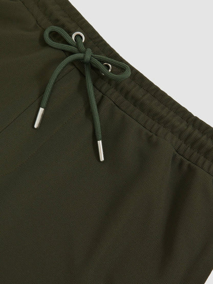 Textured Drawstring Shorts in Green Men | Reiss
