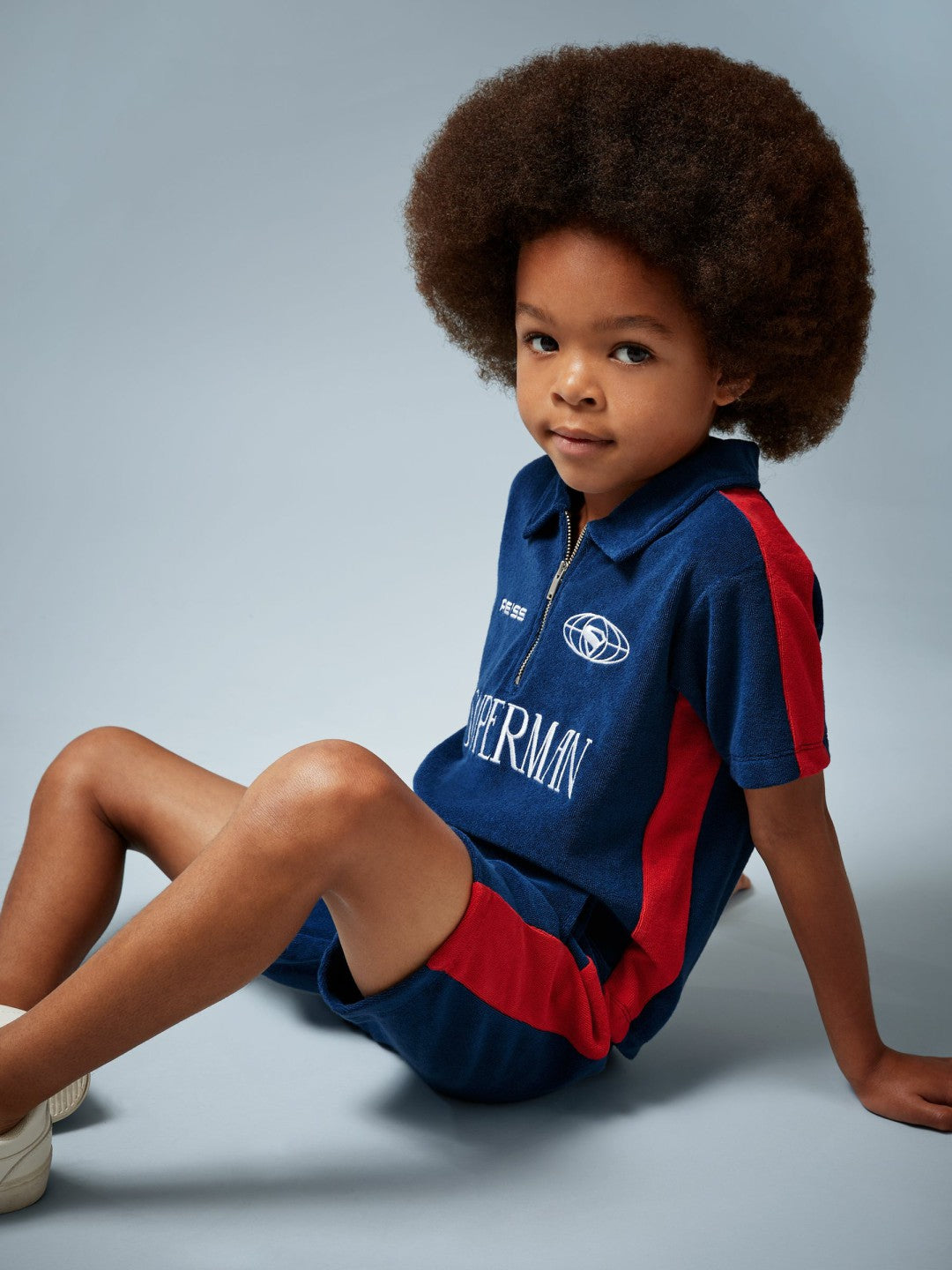 3-9 yrs Superman Towelling Shorts in Blue/Red Children & Baby | Reiss