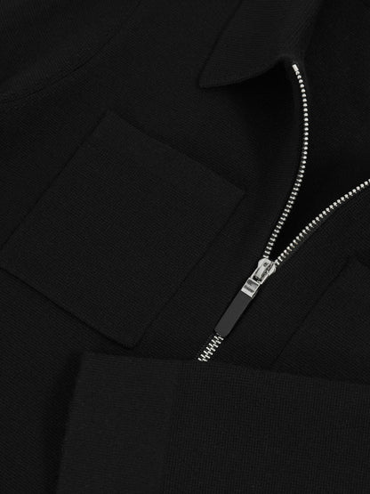 9-13 yrs Knitted Zip-Through Cardigan in Black Children & Baby | Reiss