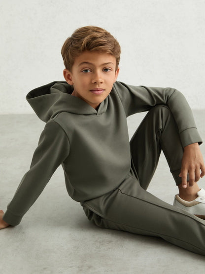 3-9 yrs Interlock Drawstring Joggers in Dark Sage Children & Baby | Reiss