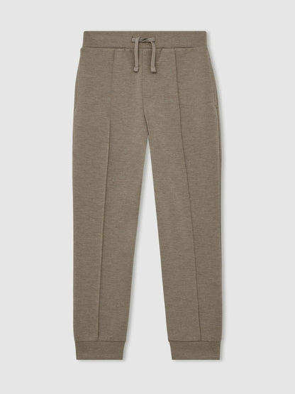3-9 yrs Interlock Drawstring Joggers in Taupe Brown Children & Baby | Reiss