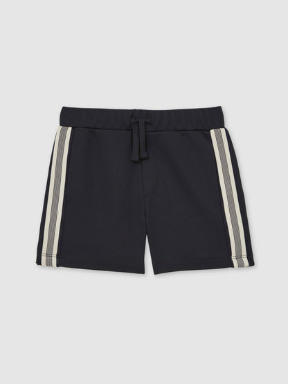 3-9 yrs Side Stripe Textured Shorts in Navy Blue Children & Baby | Reiss