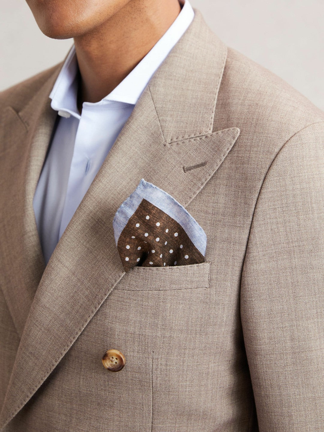 Pocket Squares in Chocolate Brown Men | Reiss
