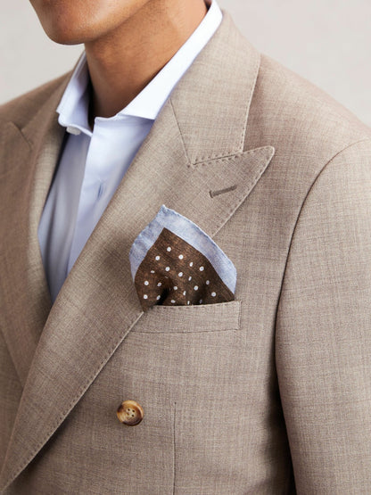 Pocket Squares in Chocolate Brown Men | Reiss