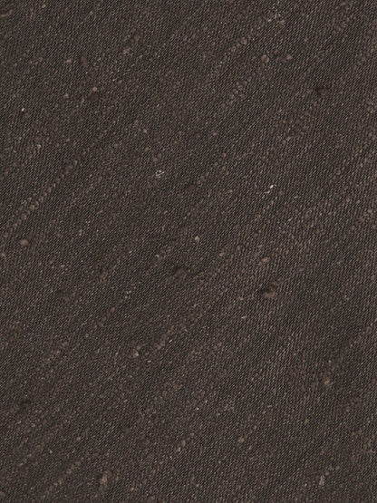 Silk Blend Textured Tie in Chocolate Brown Men | Reiss