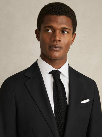 Slim Fit Cotton Sateen Shirt in White Men | Reiss