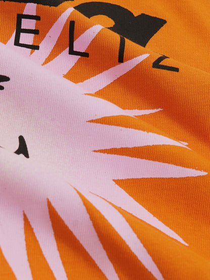 3-9 yrs SmileyWorld Sun Motif T-Shirt in Orange Children & Baby | Reiss