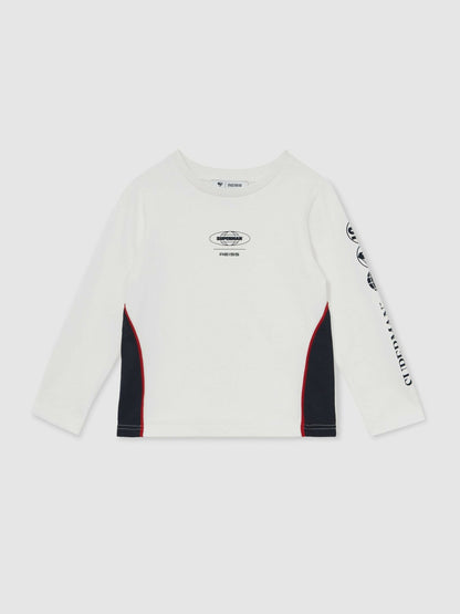 9-13 yrs Superman Cotton Logo T-Shirt in White Children & Baby | Reiss