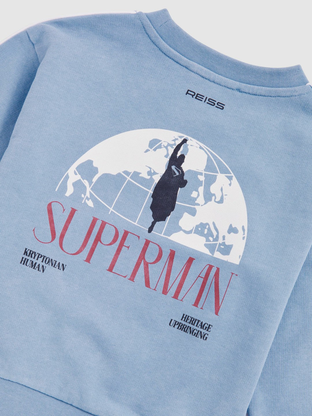 3-9 yrs Superman Logo Print Sweatshirt in Light Blue Children & Baby | Reiss