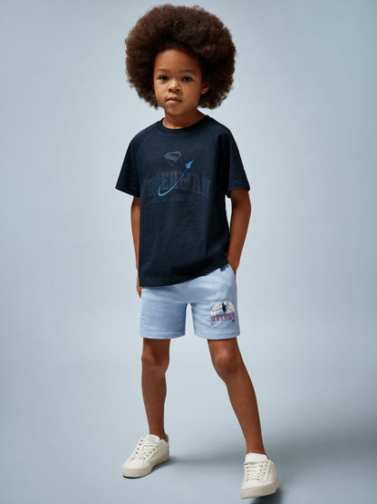 3-9 yrs Superman Raglan Logo T-Shirt in Navy Blue Children & Baby | Reiss