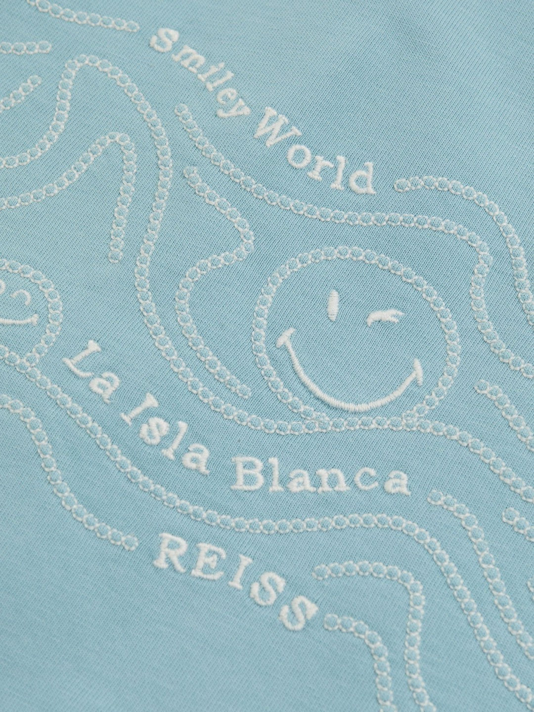 3-9 yrs SmileyWorld Embroidered Shirt in Sky Blue Children & Baby | Reiss