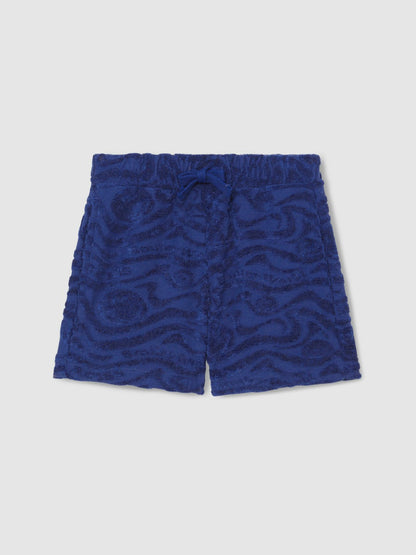 13-14 yrs SmileyWorld Wave Texture Shorts in Bright Blue Children & Baby | Reiss