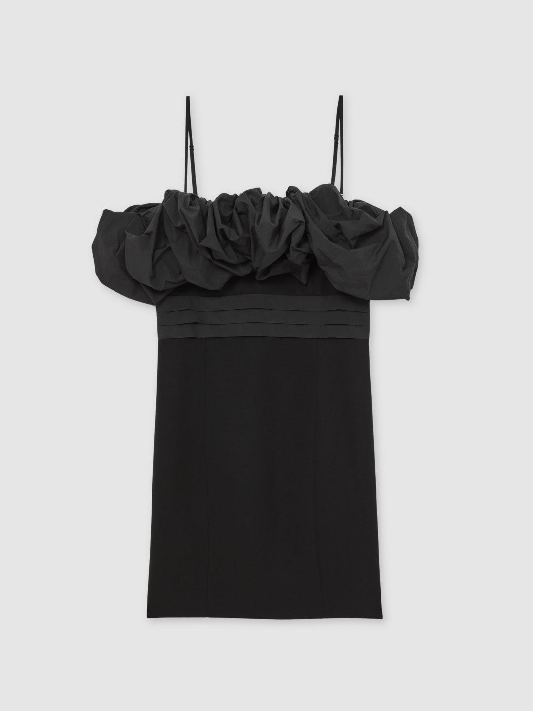Sculptural Strapless Mini Dress in Black Women | Reiss