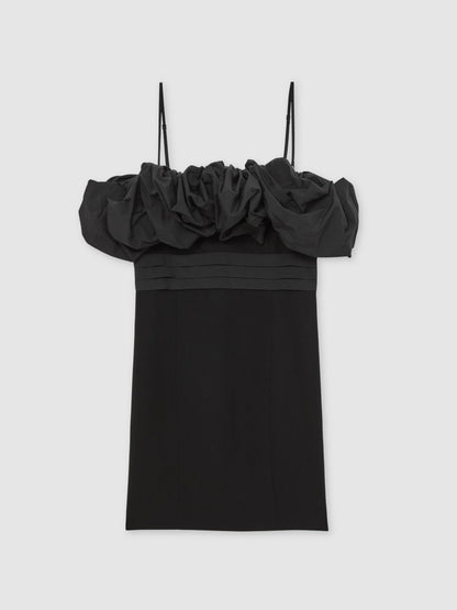 Sculptural Strapless Mini Dress in Black Women | Reiss
